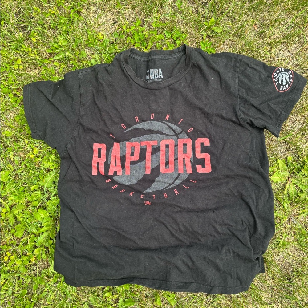 NBA Raptors Black and Red Reptile Tee